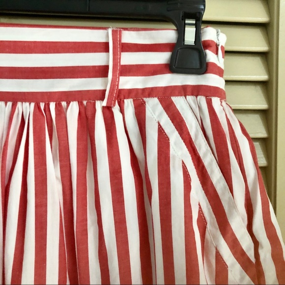 High Waist Belted Pink Stripe Miniskirt 💕 - Picture 3 of 7